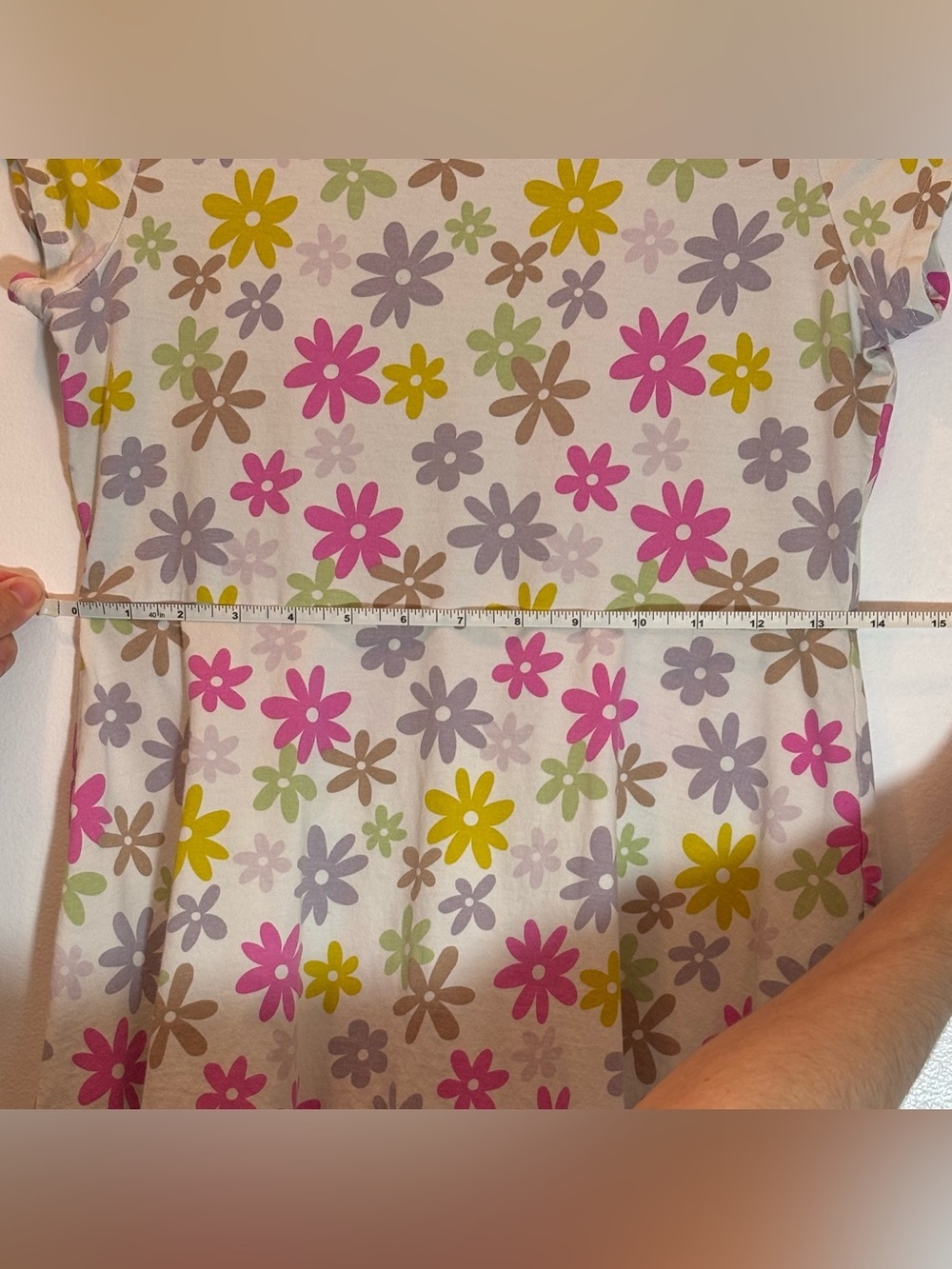 3/10$ George Girls Lilac Purple Cat Face Skater Dress Size XL 14-16 Summer - Picture 4 of 5